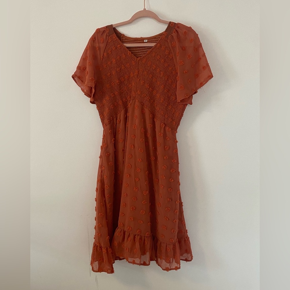 Burnt Orange Dress (Never Worn)
